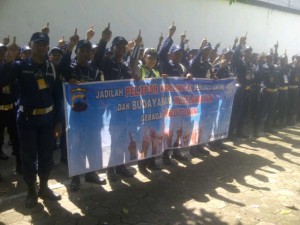 Pelopor keselamatan peserta latsar satpam